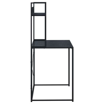 vidaXL Počítačový stůl černý 110 x 60 x 138 cm dřevotříska