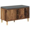 vidaXL Chodbičkov&aacute; lavice s pol&scaron;t&aacute;řem Star&eacute; dřevo 80 x 38 x 46 cm