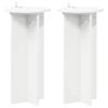 vidaXL Stojan na rostliny 2 pcs B&iacute;l&aacute; &Oslash;29,5 x 60 cm Kompozitn&iacute; dřevo