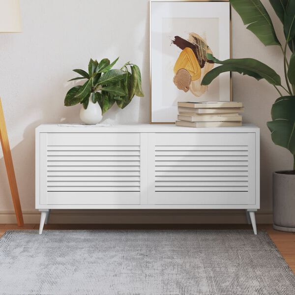 vidaXL N&aacute;bytkov&aacute; dv&iacute;řka lamelov&yacute; design 2 ks b&iacute;l&aacute; 39,5x59,4cm borovice