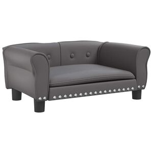 vidaXL Pel&iacute;&scaron;ek pro psy &scaron;ed&yacute; 70 x 45 x 30 cm uměl&aacute; kůže