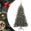 vidaXL Uměl&yacute; v&aacute;nočn&iacute; stromeček Zelen&aacute; 150 cm PVC, plast a ocel