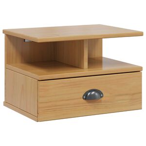 vidaXL Nočn&iacute; skř&iacute;ňka se z&aacute;suvkou N&aacute;stěnn&yacute; Medov&aacute; hněd&aacute; 40 x 31 x 27 cm