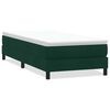 vidaXL Postel Box Spring bez matrace tmavě zelen&aacute; 80x220 cm samet