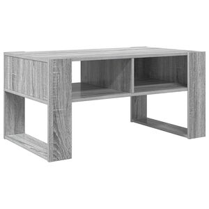 vidaXL Konferenčn&iacute; stolek &Scaron;ed&aacute; Sonoma 92 x 53 x 45 cm Kompozitn&iacute; dřevo