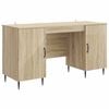 vidaXL Stůl Dub sonoma 142,5 x 50 x 75 cm Kompozitn&iacute; dřevo