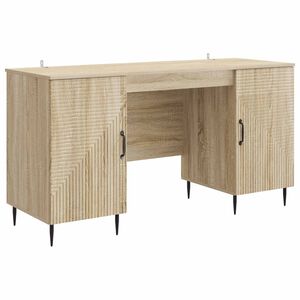 vidaXL Stůl Dub sonoma 142,5 x 50 x 75 cm Kompozitn&iacute; dřevo