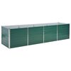 vidaXL Vyv&yacute;&scaron;en&yacute; z&aacute;hon pozinkovan&aacute; ocel 320 x 80 x 77 cm zelen&yacute;