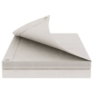 vidaXL Plachta s oky B&iacute;l&aacute; 2 x 3 m 180 gsm PE