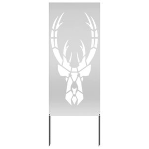 vidaXL Soukrom&iacute; na zahradě Stř&iacute;brn&aacute; 50 x 140 cm Pozinkovan&aacute; ocel