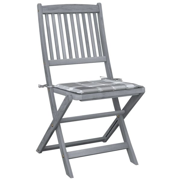 vidaXL Skl&aacute;dac&iacute; zahradn&iacute; židle s podu&scaron;kami 4 ks masivn&iacute; ak&aacute;ciov&eacute; dřevo