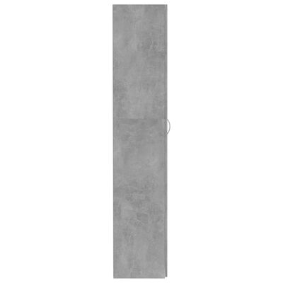 vidaXL Úložná skříň betonově šedá 80 x 35,5 x 180 cm dřevotříska