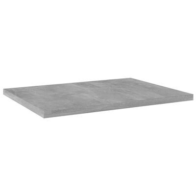 vidaXL Přídavné police 4 ks betonově šedé 40 x 30 x 1,5 cm dřevotříska