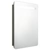 vidaXL LED koupelnov&aacute; skř&iacute;ňka se zrcadlem antracitov&aacute; 60 x 11 x 80 cm