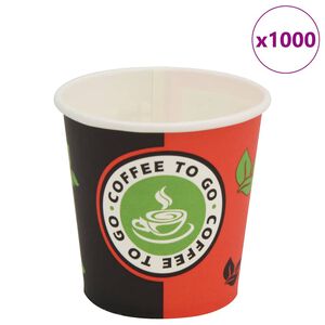 vidaXL Jednor&aacute;zov&eacute; kel&iacute;mky na k&aacute;vu 1000 ks 120 ml