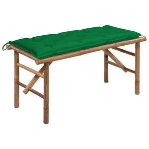 vidaXL Skl&aacute;dac&iacute; zahradn&iacute; lavice s podu&scaron;kou 118 cm bambus