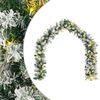vidaXL V&aacute;nočn&iacute; girlanda Zelen&aacute; a b&iacute;l&aacute; 270 cm PVC 50 LED