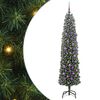 vidaXL Uměl&yacute; v&aacute;nočn&iacute; stromeček Zelen&aacute; 180 cm PVC, ocel a plast