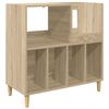 vidaXL Stojan na gramofon Dub sonoma 82 x 39,5 x 82,5 cm
