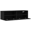vidaXL TV wall cabinet Čern&yacute; dub 100 x 30 x 30 cm kompozitn&iacute; dřevo