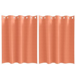 vidaXL Z&aacute;věsy na zatemněn&iacute; s kroužky 2 pcs Cihlov&aacute; 140 x 140 cm