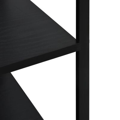 vidaXL Skříňka na mikrovlnku černá 60 x 39,6 x 123 cm kompozitní dřevo
