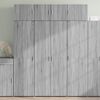vidaXL Skř&iacute;ň highboard &scaron;ed&aacute; sonoma 80 x 42,5 x 185 cm kompozitn&iacute; dřevo