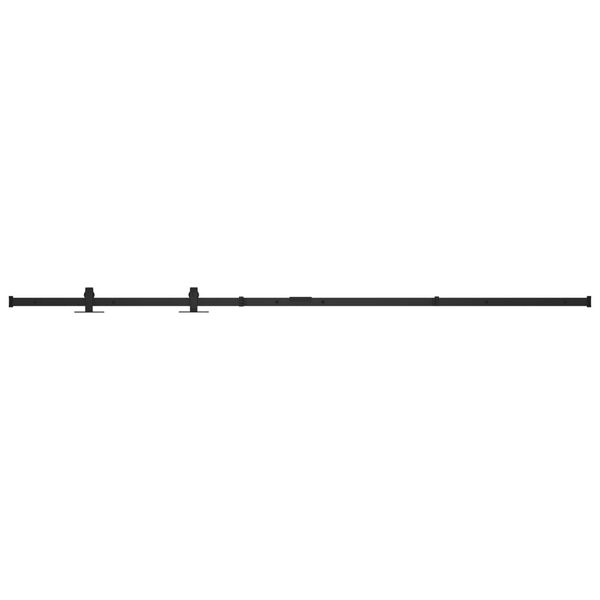 vidaXL Kov&aacute;n&iacute; pro posuvn&eacute; dveře skř&iacute;ně uhl&iacute;kov&aacute; ocel 183 cm