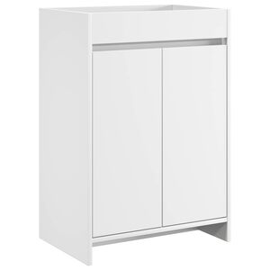 vidaXL Koupelnov&aacute; skř&iacute;ňka pod umyvadlo B&iacute;l&aacute; 56 x 37,5 x 81 cm