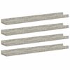 vidaXL N&aacute;stěnn&eacute; police 4 ks betonově &scaron;ed&eacute; 60 x 9 x 3 cm