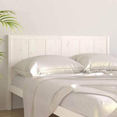 vidaXL Čelo postele bílé 165,5 x 4 x 100 cm masivní borovice