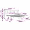vidaXL R&aacute;m postele Voskově hněd&aacute; 180 x 200 cm Masivn&iacute; borov&eacute; dřevo