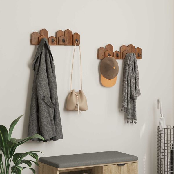 vidaXL H&aacute;ček Hněd&aacute; 48 x 8 x 15 cm Masivn&iacute; mahagonov&eacute; dřevo