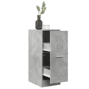 vidaXL Skř&iacute;ňka na l&eacute;ky betonově &scaron;ed&aacute; 30x41x77,5 cm kompozitn&iacute; dřevo