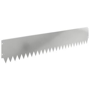vidaXL Okraj tr&aacute;vn&iacute;ku 10 ks 103 x 20 cm Ocel Stř&iacute;brn&aacute;