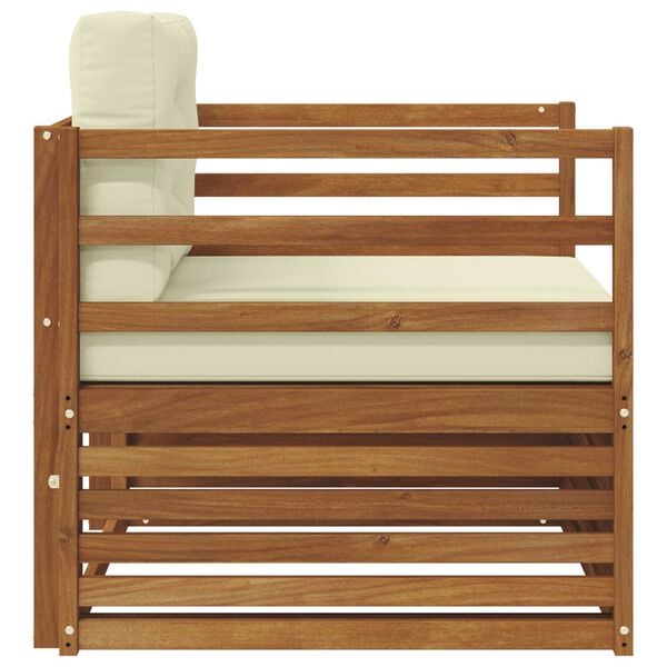 vidaXL Venkovn&iacute; pohovkov&aacute; souprava Masivn&iacute; ak&aacute;ciov&eacute; dřevo a polyester