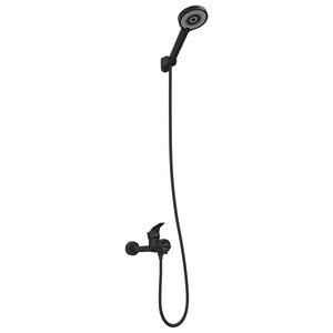 vidaXL Sada sprchov&eacute; hlavice Čern&aacute; G 1 / 2 palce