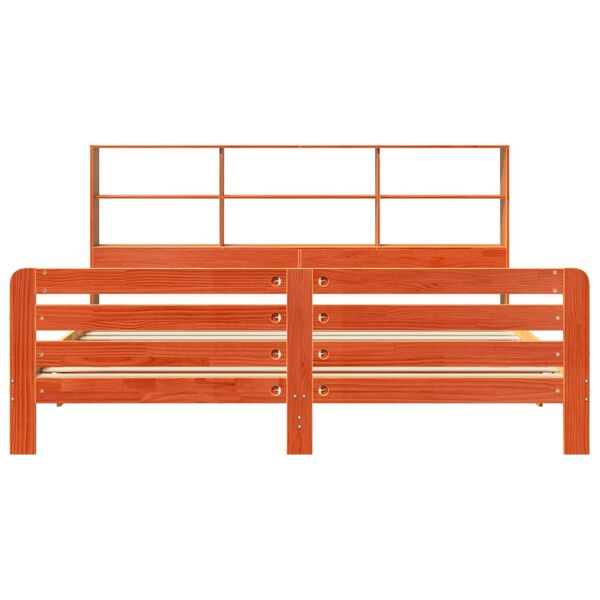 vidaXL Postel bez matrace voskově hněd&aacute; 200 x 200 cm masivn&iacute; borovice