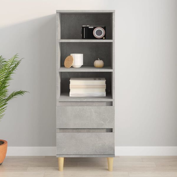 vidaXL Skříň highboard betonově šedá 40 x 36 x 110 cm kompozitní dřevo