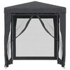 vidaXL Party stan se 4 síťovanými bočnicemi antracitový 2 x 2 m HDPE
