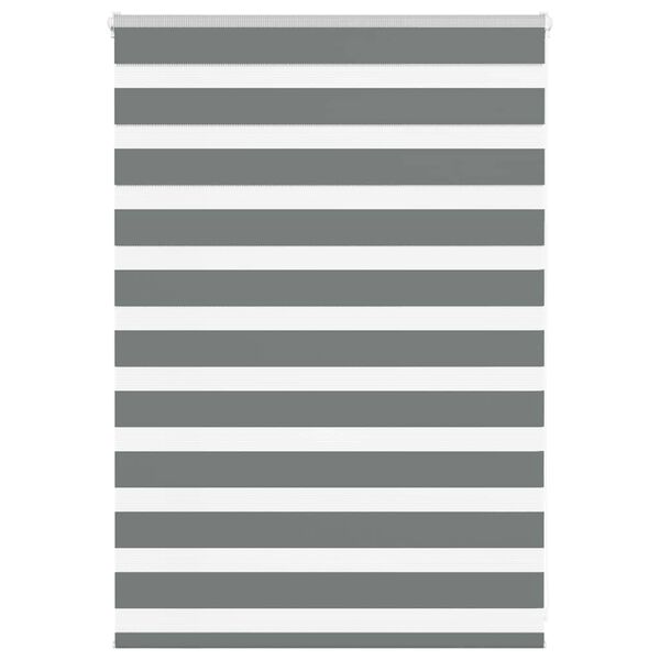vidaXL Zebra roleta tmavě šedá 110x100cm šířka látky 105,9cm polyester