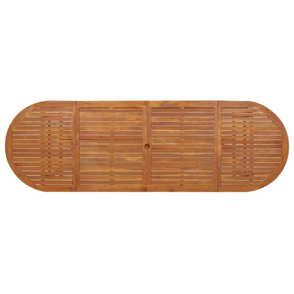 vidaXL Zahradní jídelní stůl 280 x 90 x 75 cm masivní akáciové dřevo