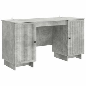 vidaXL Stůl Betonově &scaron;ed&aacute; Kompozitn&iacute; dřevo 142,5 x 50 x 75 cm