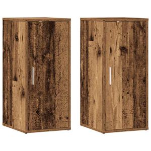vidaXL Botn&iacute;ky 2 ks old wood 32 x 35 x 70 cm kompozitn&iacute; dřevo