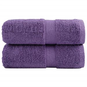 vidaXL Pr&eacute;miov&eacute; myc&iacute; utěrky SOLUND 2 ks fialov&eacute; 30x30 cm 600 g/m&sup2;