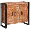 vidaXL Boční skříň s dveřmi Hnědá Masivní recyklované dřevo a kov