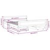 vidaXL R&aacute;m postele 4 z&aacute;suvky medově hněd&yacute; masivn&iacute; borovice 160x200 cm