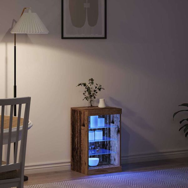 vidaXL LED komoda Star&eacute; dřevo 41 x 37 x 67 cm kompozitn&iacute; dřevo