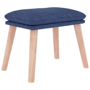 vidaXL Podnožka modr&aacute; 45 x 29,5 x 35 cm textil