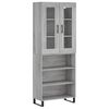 vidaXL Skř&iacute;ň highboard &scaron;ed&aacute; sonoma 69,5 x 34 x 180 cm kompozitn&iacute; dřevo